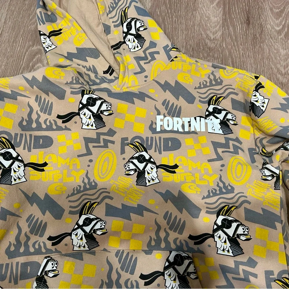 Fortnite Llama Bro Hoodie & Joggers Set Boys Large 14 16